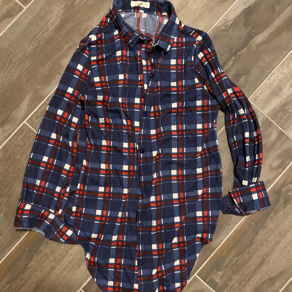 2 for $6 Plaid Button Up